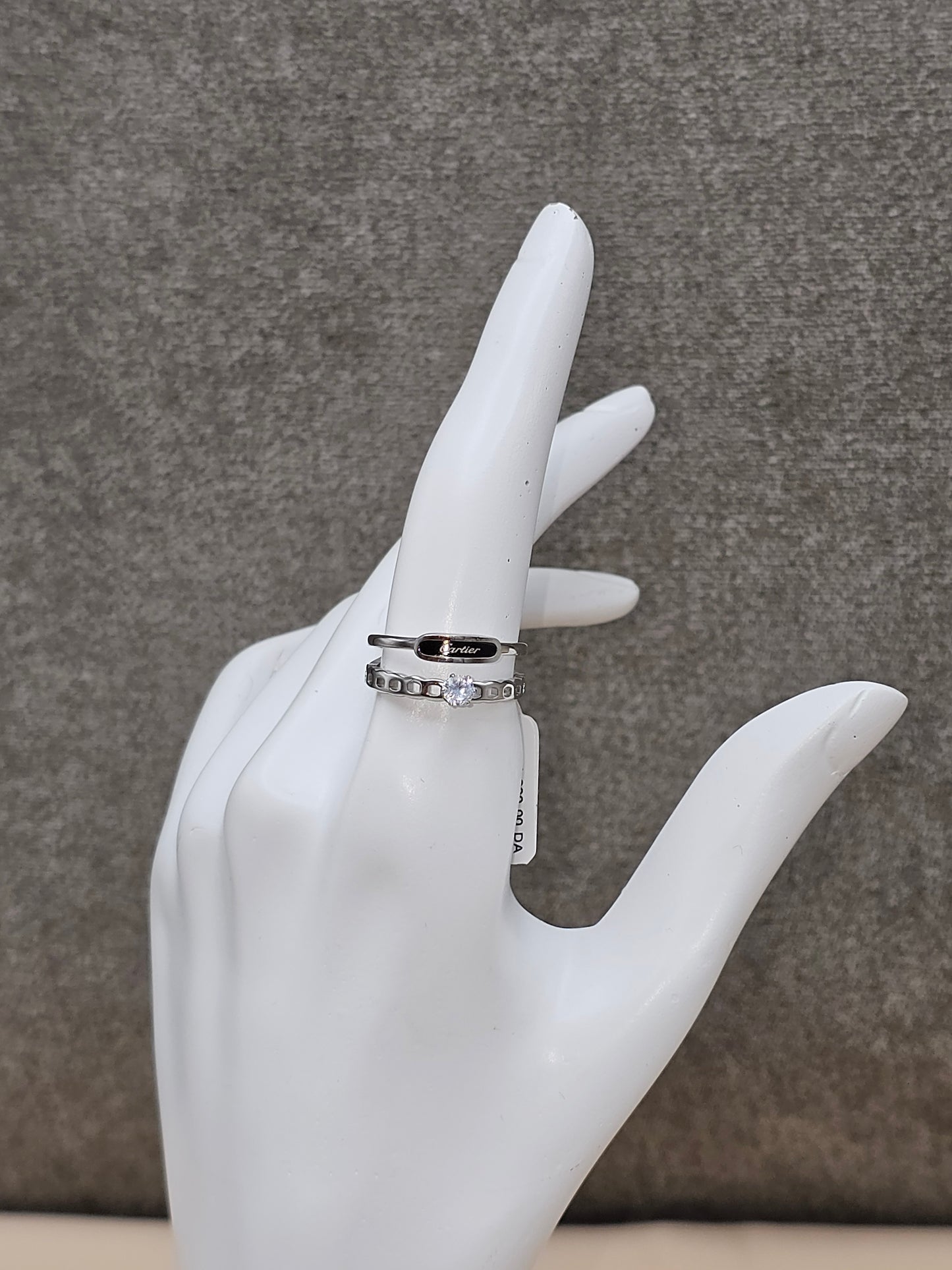 Bague en acier inoxydable (taille: 8)